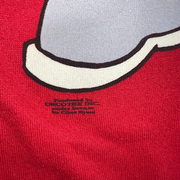 Vintage Tultex 90s OSU Brutus buckeye graphic crewneck sweatshirt red size XL - Picture 8 of 8
